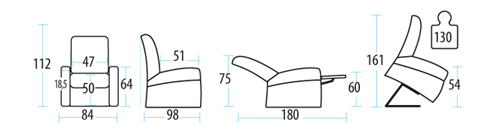 dimensioni della poltrona