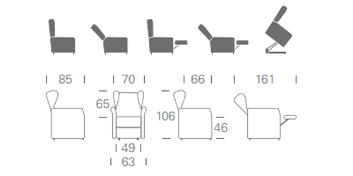 dimensioni della poltrona