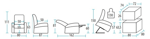 dimensioni della poltrona