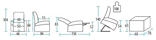 dimensioni della poltrona