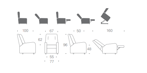 dimensioni della poltrona