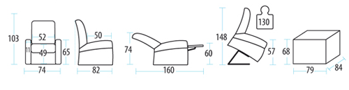 dimensioni della poltrona
