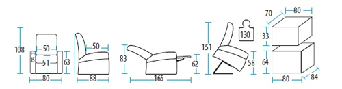 dimensioni della poltrona
