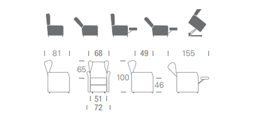 dimensioni della poltrona