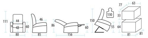 dimensioni della poltrona