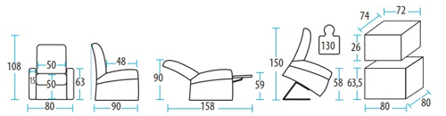dimensioni della poltrona