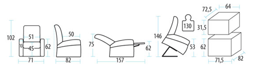 dimensioni della poltrona