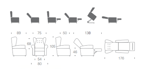 dimensioni della poltrona