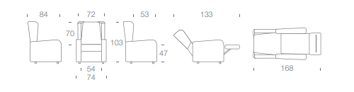 dimensioni della poltrona
