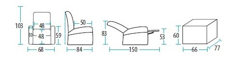 dimensioni della poltrona